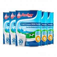 【12月大促】【新西兰直邮包邮】Anchor 安佳 全脂成人奶粉罐装 900克x6罐/箱（3岁+适用）【收件人身份证必须上传】【新疆、西藏、内蒙古、青海、宁夏、海南、甘肃，需加收运费】